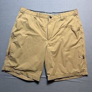Orvis Tech Shorts Hiking Brown Zip Pocket Quick Dry Men's 40 x 9"